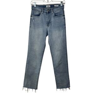 Kensie The Slim Vintage Luxe Jeans distressed raw hem cropped ankle womens 4/27